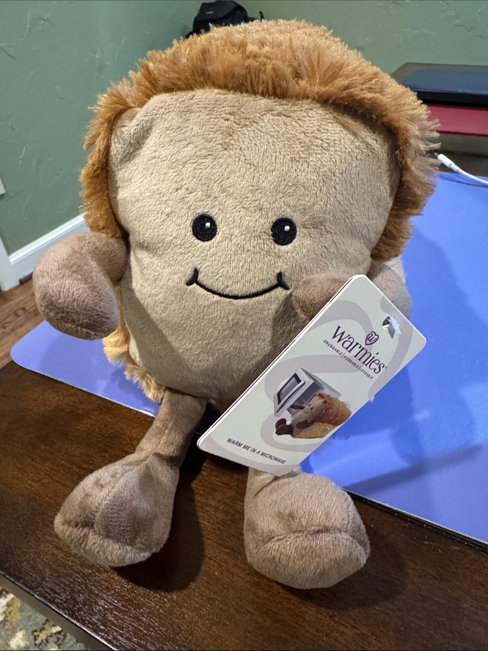 Warmies Plush Toast Heat Pack - Light Brown & Brown